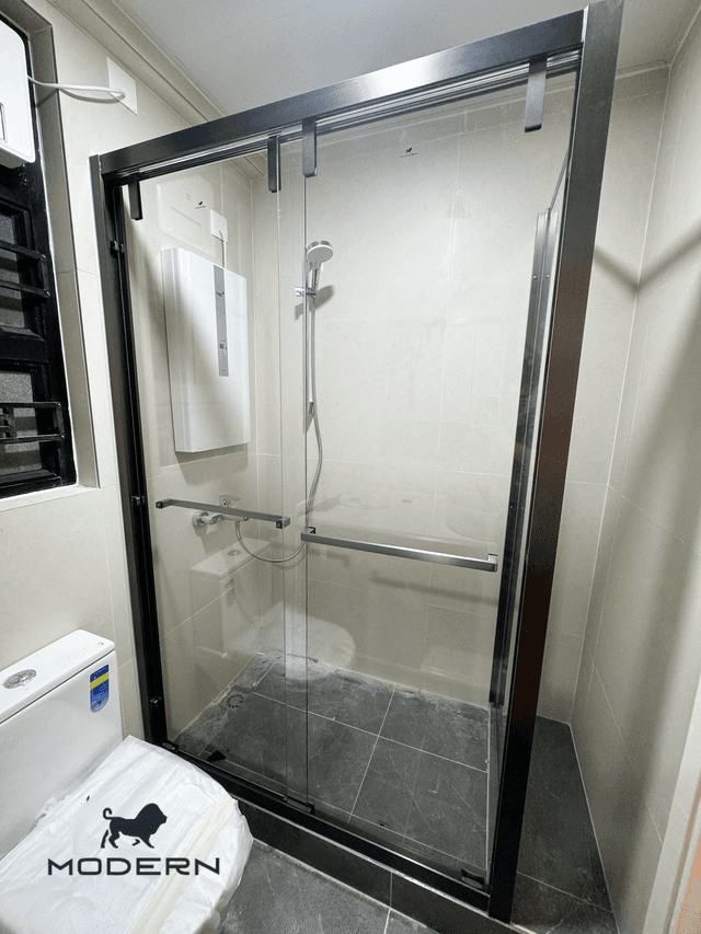 304不鏽鋼雙趟門 四滑輪吊夾 L型