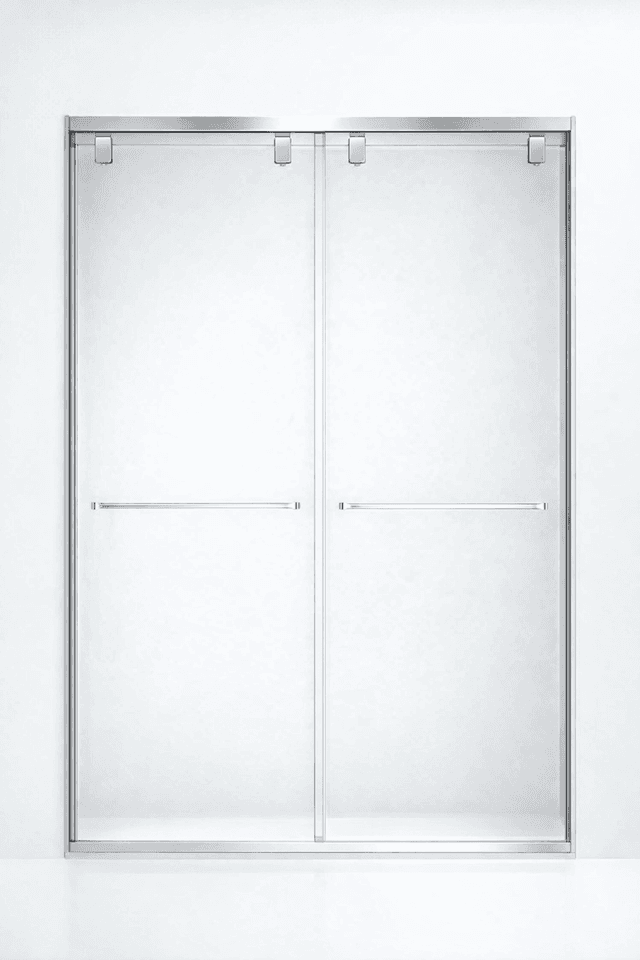 304不鏽鋼雙趟門 四滑輪吊夾